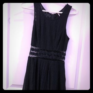 Black daisy dress